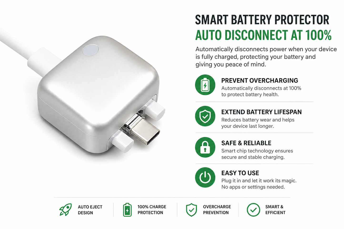 Royaluxe™ SmartCharge Auto Disconnect Adapter