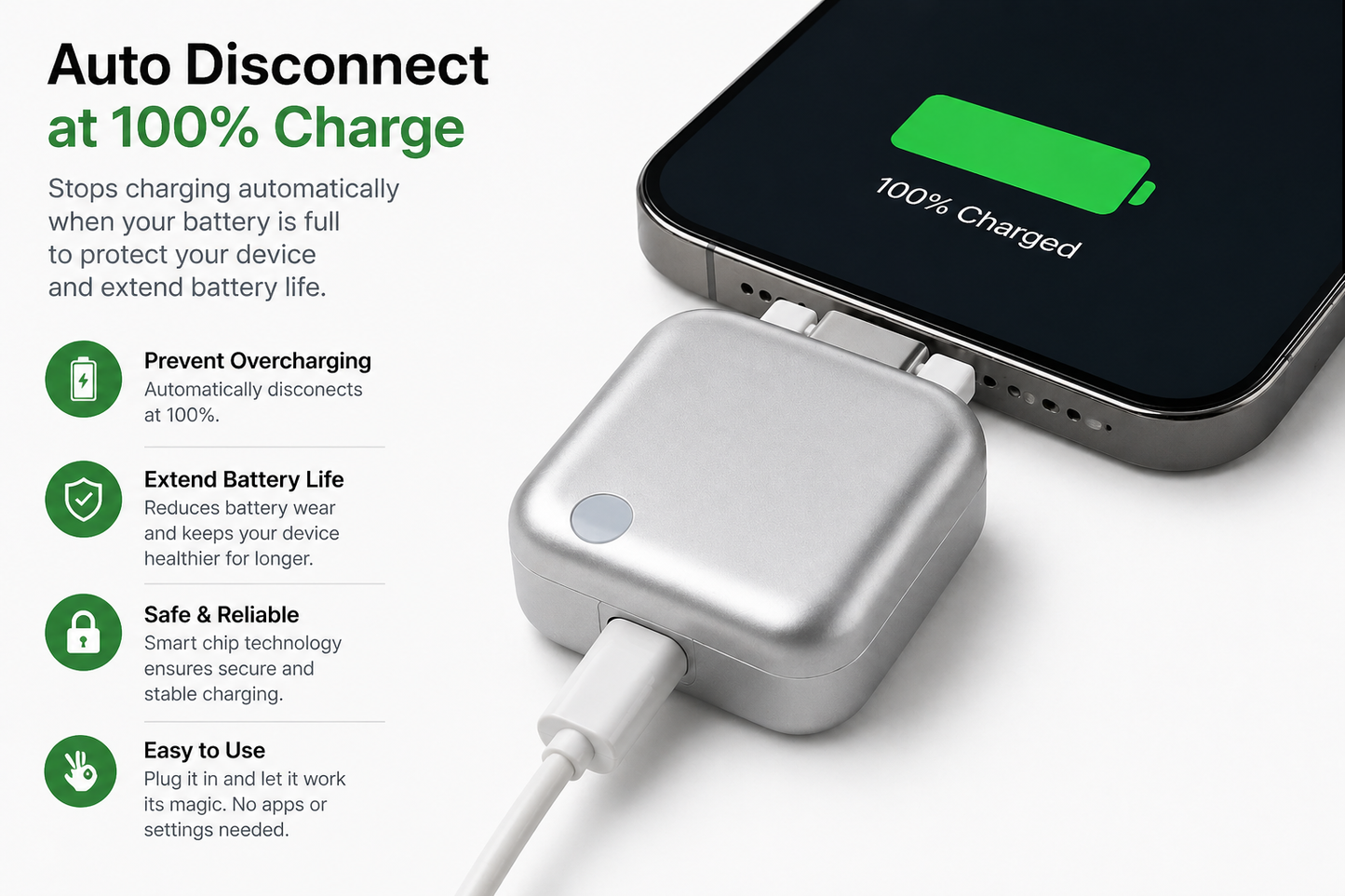 Royaluxe™ SmartCharge Auto Disconnect Adapter