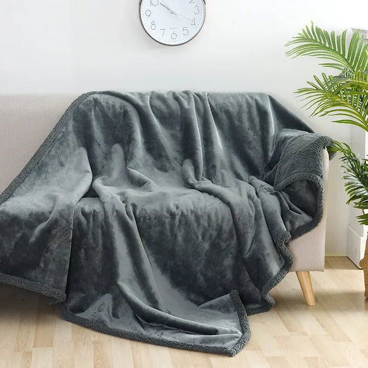 Luxury Shaggy Microfiber Blanket: Winter Warm, Cosy, Waterproof, Thickened, Large Size